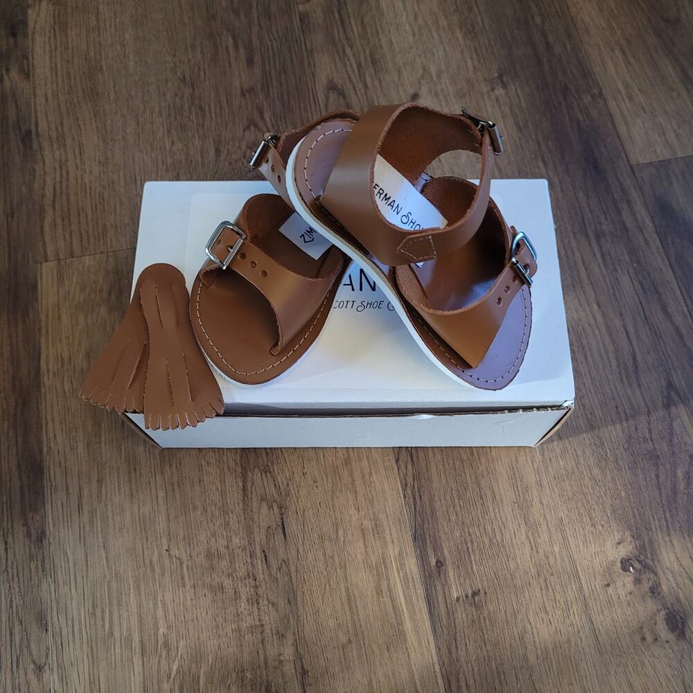 zimmerman baby girl brown sandles sz 4